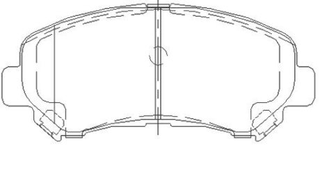 Тормозные колодки дисковые, комплект STARLINE BD S502