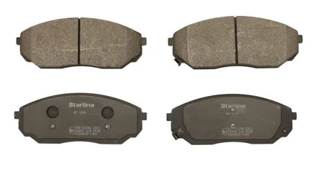 Тормозные колодки дисковые, комплект STARLINE BD S504