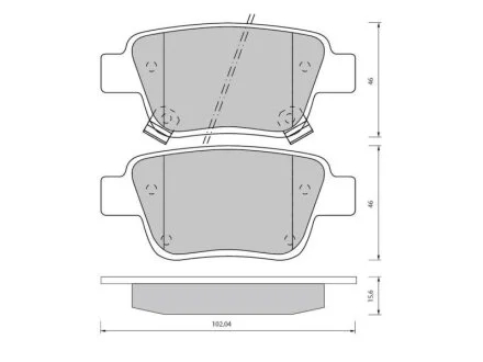 Тормозные колодки дисковые, комплект STARLINE BD S834P