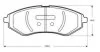Тормозные колодки дисковые, комплект STARLINE BD S844P (фото 1)