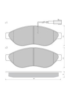 Тормозные колодки дисковые, комплект STARLINE BD S847P