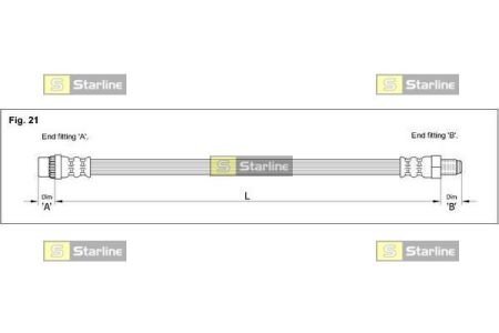 Тормозной шланг STARLINE HA DA.1240