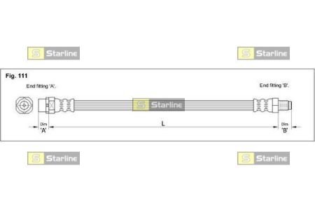 Тормозной шланг STARLINE HA E.1210