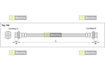 Тормозной шланг STARLINE HA ST.1062