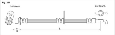 Тормозной шланг STARLINE HA ST.1189