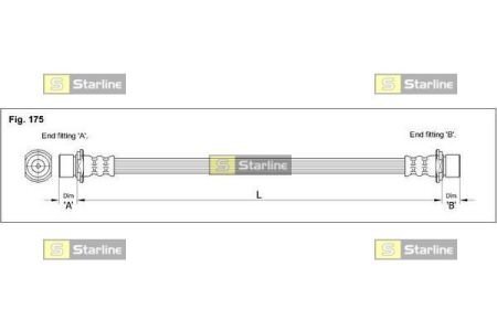 Тормозной шланг STARLINE HA ST.1191