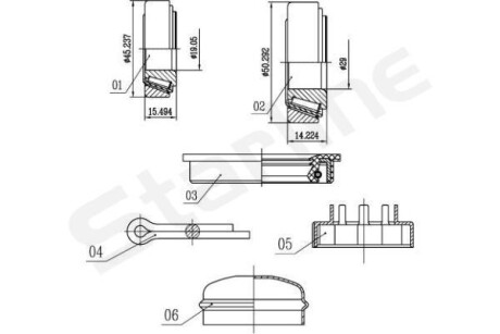 Подшипник ступицы колеса STARLINE LO 00542