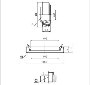 Подшипник ступицы колеса, комплект STARLINE LO 01444