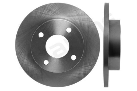 Тормозной диск передний невентилируемый STARLINE PB 1387