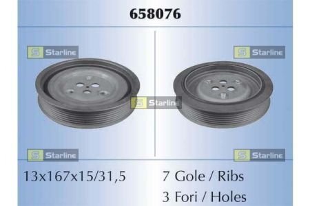 Шкив коленчатого вала STARLINE RS 658076