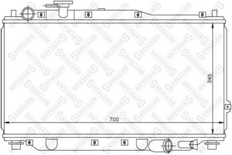 Радиатор охлаждения двигателя STELLOX 10-25135-SX
