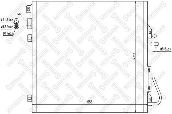 Радиатор кондиционера STELLOX 10-45044-SX (фото 1)