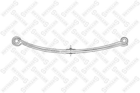 Рессора листовая задняя STELLOX 12-00074-SX