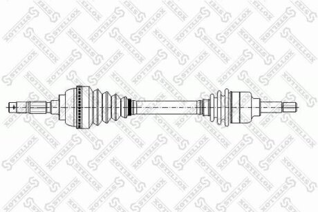 Вал приводной левый STELLOX 158 1035-SX