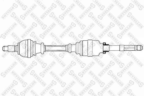 Вал приводной правый STELLOX 158 1775-SX