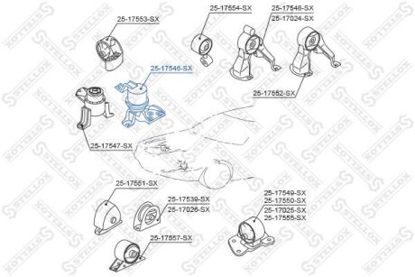 Подушка двигателя STELLOX 25-17546-SX