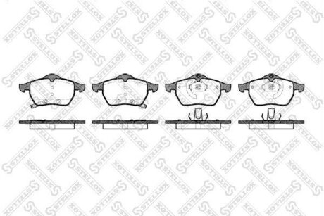 Тормозные колодки дисковые, комплект STELLOX 401 032-SX