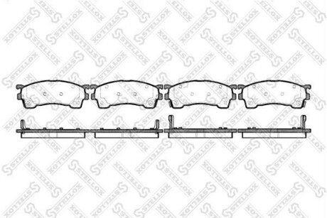 Тормозные колодки дисковые, комплект STELLOX 426 004-SX
