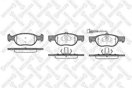 Тормозные колодки дисковые, комплект STELLOX 599 011B-SX