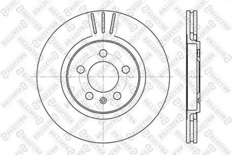 Тормозной диск передний вентилируемый STELLOX 6020-4735V-SX
