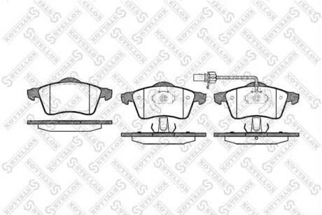 Тормозные колодки дисковые, комплект STELLOX 629 001B-SX