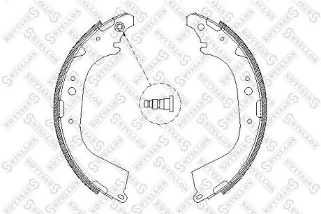 Колодки тормозные барабанные, комплект STELLOX 661 101-SX