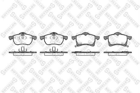 Тормозные колодки дисковые, комплект STELLOX 694 002B-SX