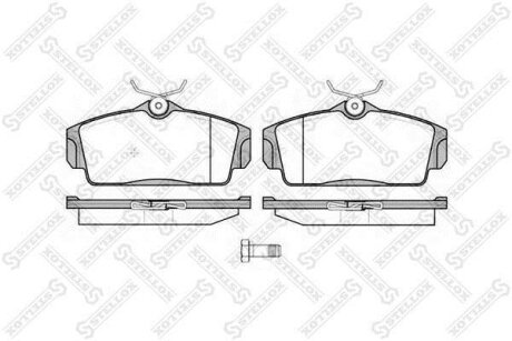 Тормозные колодки дисковые, комплект STELLOX 715 010B-SX