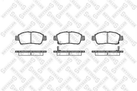 Тормозные колодки дисковые, комплект STELLOX 723 002-SX