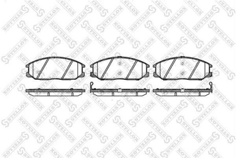 Тормозные колодки дисковые, комплект STELLOX 782 012B-SX