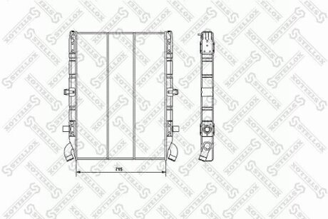Радиатор охлаждения двигателя STELLOX 81-03313-SX