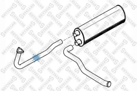 Выхлопная труба STELLOX 82-03665-SX