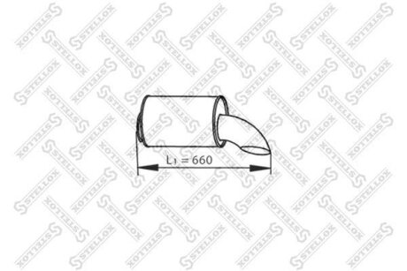 Выхлопная труба STELLOX 82-03771-SX