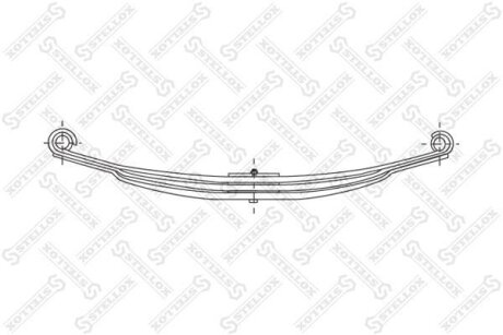 Рессора листовая передняя STELLOX 84-55603-SX