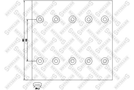 Накладки тормозные, комплект STELLOX 85-00969-SX