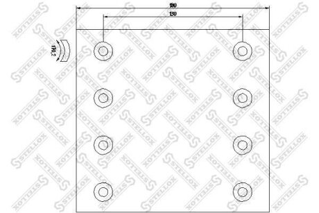 Накладки тормозные, комплект STELLOX 85-01003-SX