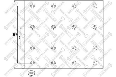 Накладки тормозные, комплект STELLOX 85-01087-SX