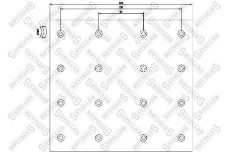 Накладки тормозные, комплект STELLOX 85-01090-SX