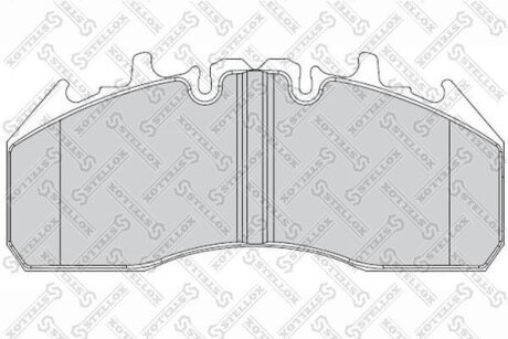 Тормозные колодки дисковые, комплект STELLOX 85-01432-SX