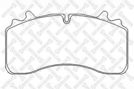 Тормозные колодки дисковые, комплект STELLOX 85-11427-SX