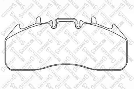 Тормозные колодки дисковые, комплект STELLOX 85-11432-SX