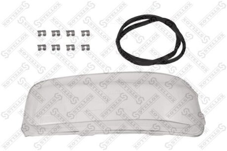 Стекло фары левой STELLOX 88-01030-SX