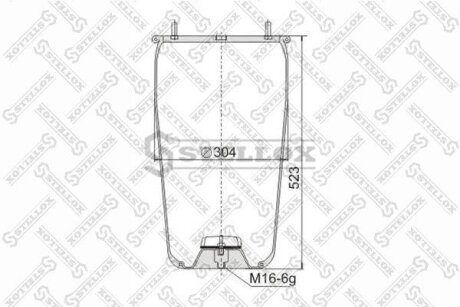 Кожух пневматической рессоры STELLOX 90-08810-SX