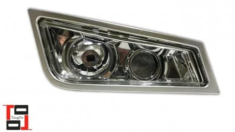 Противотуманная белая фара с серой рамкой good RH Volvo FH13 e-mark 21123531 TANGDE TD01-51-024R