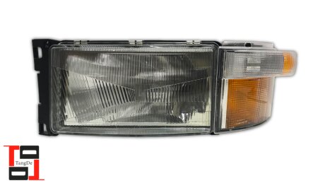 Фара головного света с поворотником, фишкой и проволокой LH Scania R114 e-mark 1732515 TANGDE TD01-52-003LW-T