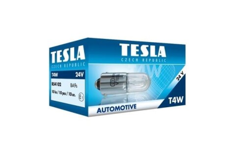 Лампа накаливания T4W 24V 4W TESLA B54102