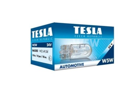 Лампа накаливания W5W 24V 5W TESLA B65202