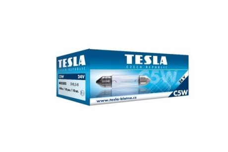 Лампа накаливания C5W 24V 5W TESLA B85302