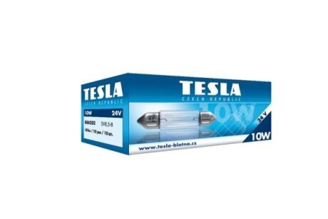 Лампа накаливания C10W 24V 10W TESLA B86202