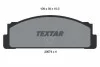 Тормозные колодки дисковые, комплект TEXTAR 2007404 (фото 1)